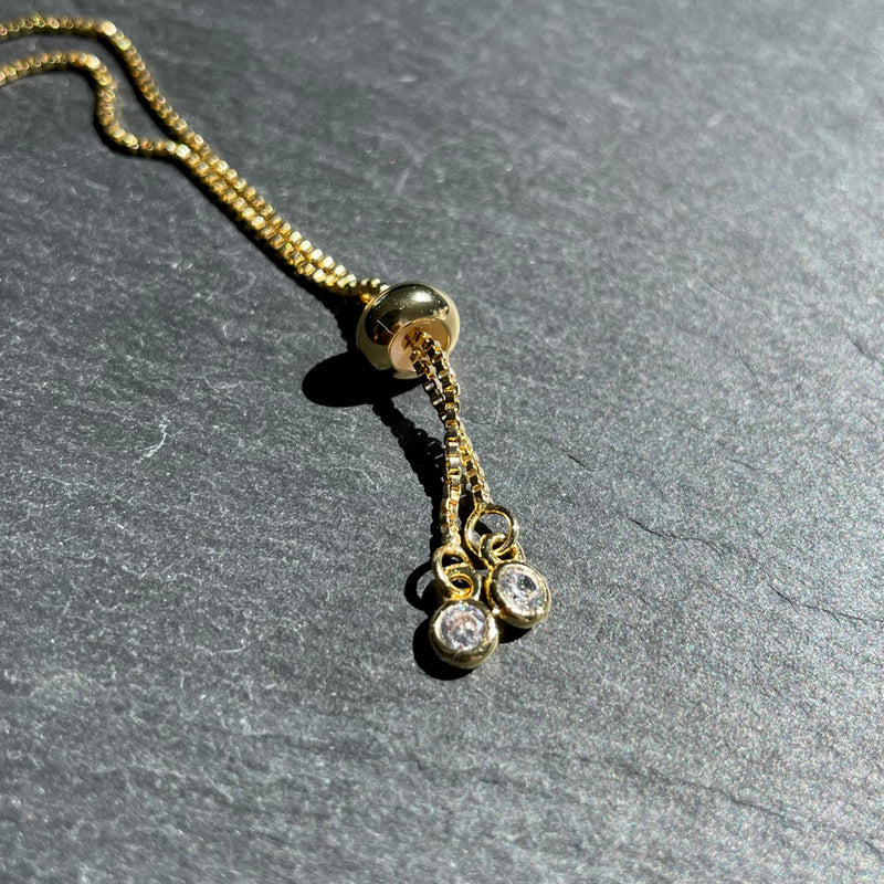 Amethyst/ Rosequarz Gemstone Necklace
