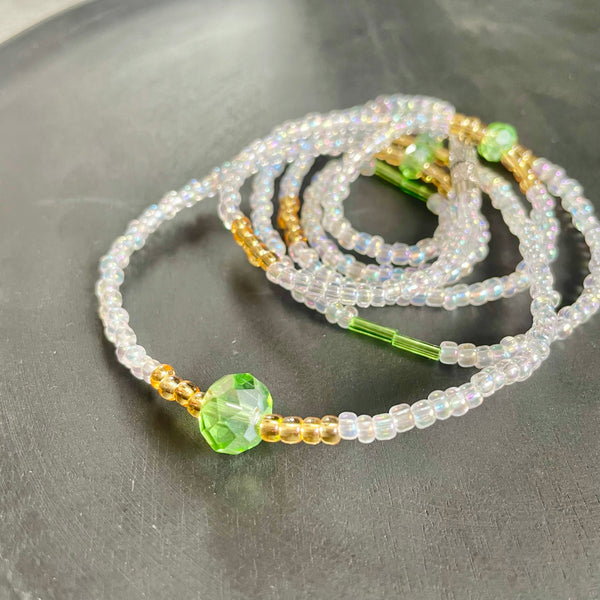 Green Crystal Waist Bead