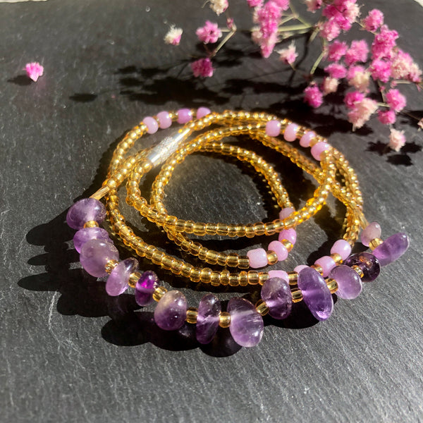 Amethyst Waist Bead