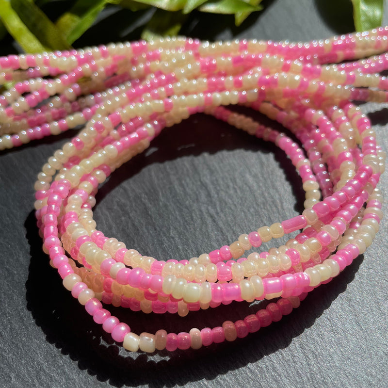 Pink Cream Waist Bead