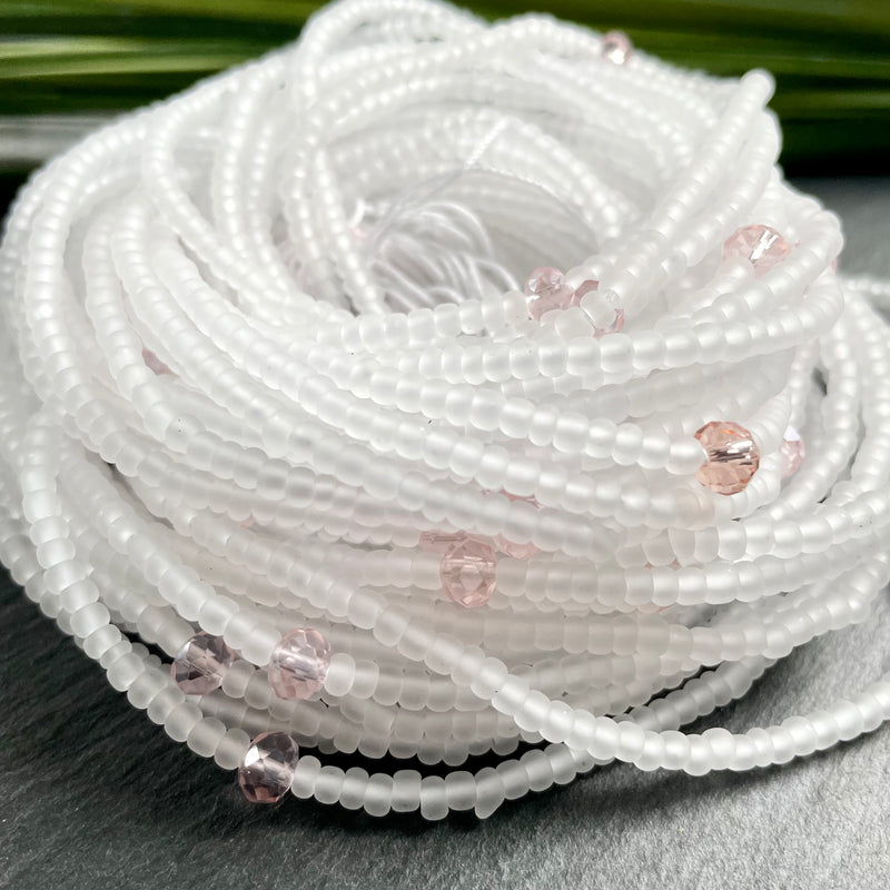 Frosted Crystal Waist Bead