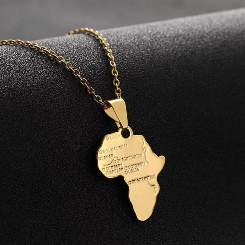 Engraved Africa Necklaces