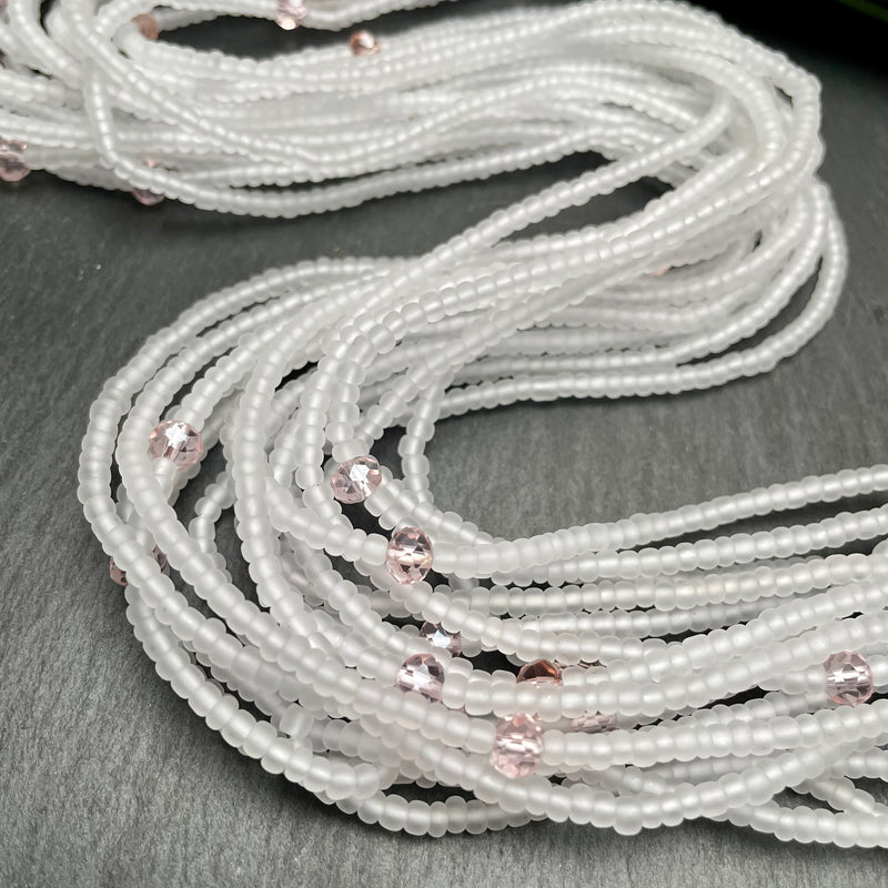 Frosted Crystal Waist Bead