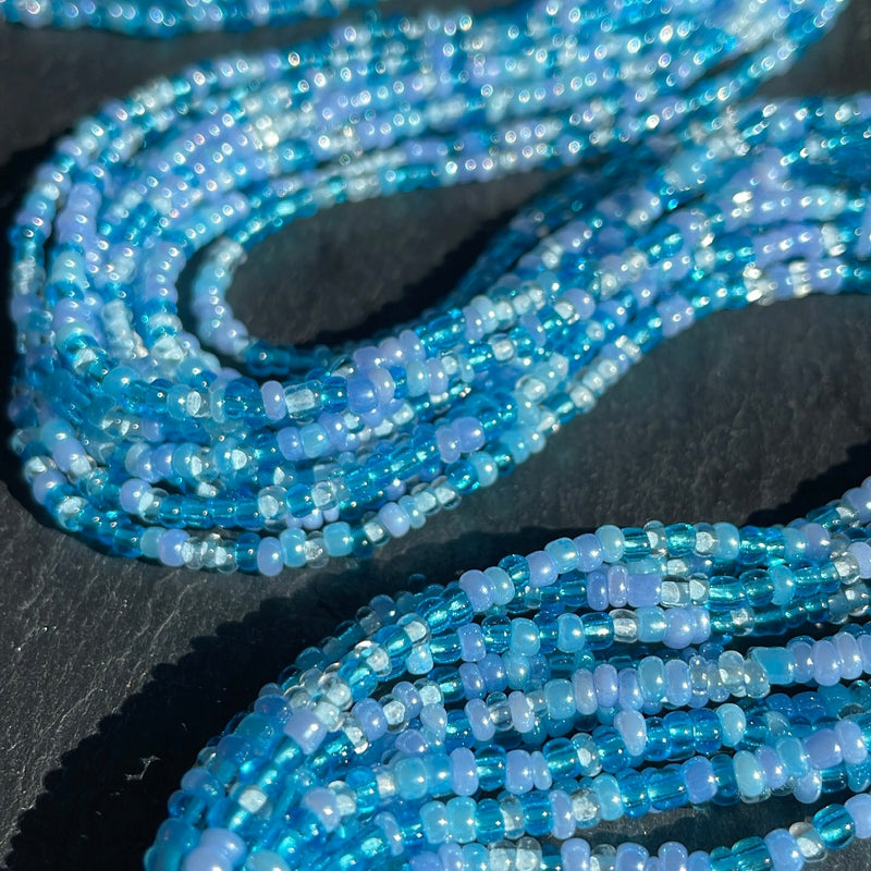Mixed Blue Waist Bead