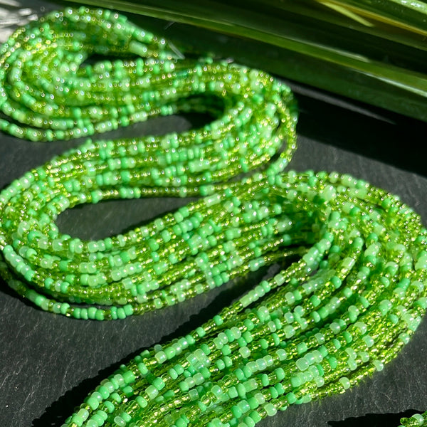 Mixed Green Waist Bead
