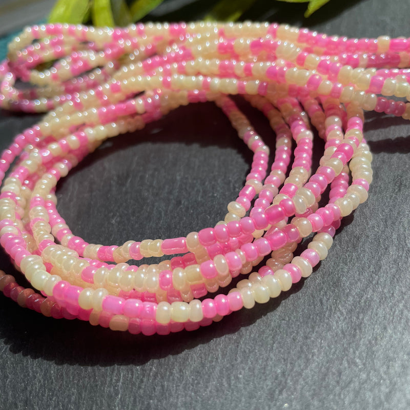 Pink Cream Waist Bead